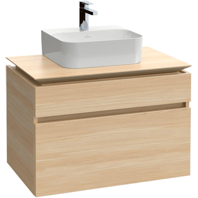 Villeroy & Boch Finion fontein onderzijde geslepen 1 kraangat 43x39cm ceramic+ zonder overloop wit