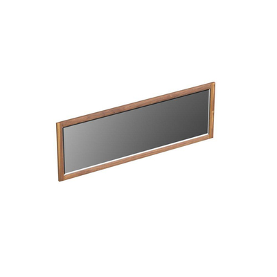 Forzalaqua Gela 2.0 spiegel 140x50cm Rechthoek zonder verlichting met frame Massief Eiken Pure Walnut