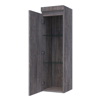 BRAUER Joy badkamerkast - 120x35x35cm - met 1 deur greeploos linksdraaiend Driftwood