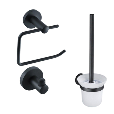 FugaFlow Eccelente Acces Toiletset 3-delig mat zwart -