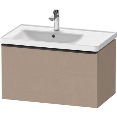 Duravit D-Neo wastafelonderkast 78.4x44x45.2cm 1 lade met softclose Linnen Mat