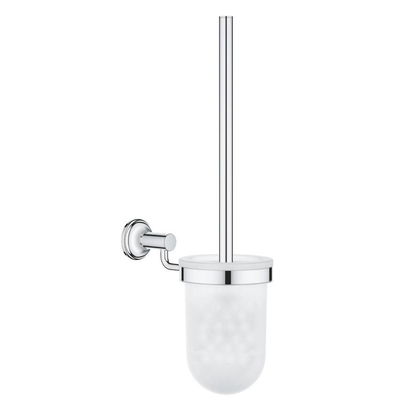 GROHE Essentials Authentic Toiletborstelhouder - wandmontage - rond - gesloten - chroom