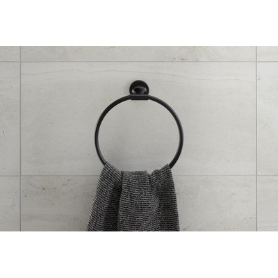 Duravit Starck T handdoekring Ø21cm mat zwart