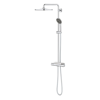 GROHE Vitalio Joy Regendoucheset Opbouw - hoofddouche 31cm - handdouche rond - zeepschaal - chroom