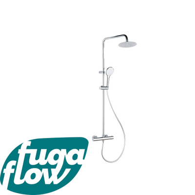 FugaFlow Efficiente Sobrado regendouche met thermostaat hoofddouche 20cm handdouche 3 standen chroom