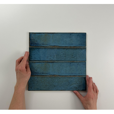 SAMPLE Cifre Cerámica Wandtegel Alchimia Blue Vintage Glans Blauw