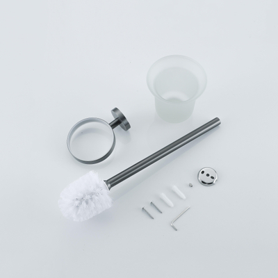 Fortifura Calvi Toiletborstelhouder - rond - gunmetal PVD OUTLETSTORE