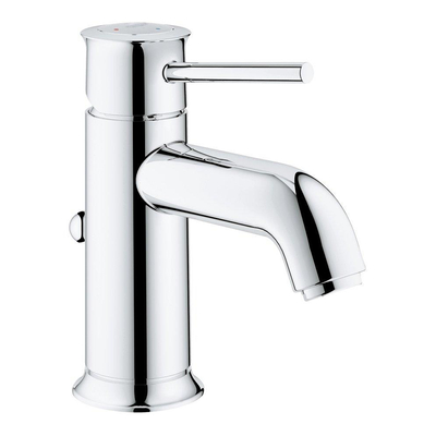 GROHE Start Classic waterbesparende wastafelkraan S-size met afvoerplug m. 28mm ES cartouche chroom