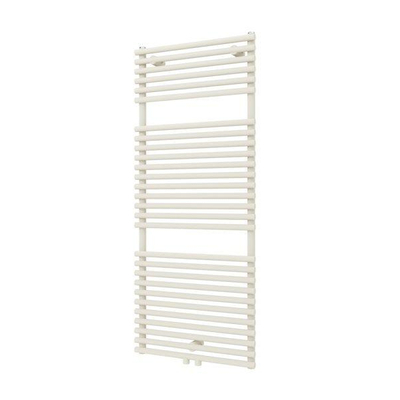 Plieger Florian Nxt M designradiator enkel horizontaal met middenaansluiting 1216x500mm 646W wit structuur