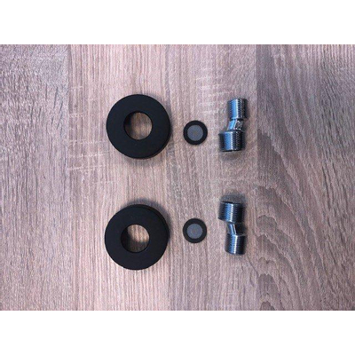 Adema Sparkle Set met rozetten en S-koppelingen Zwart 2019392/2019394/SW223271/SW223273