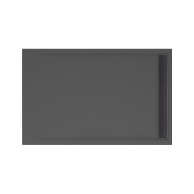 Xenz easy tray douchevloer 140x90x5cm rechthoek acryl ebony