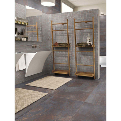 EnergieKer Terrastegel Flatiron Black 60x60x2cm Gerectificeerd Betonlook Mat Zwart