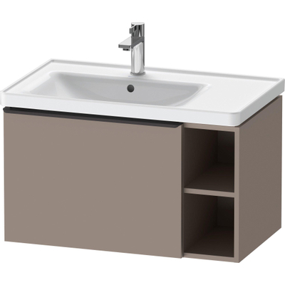 Duravit D-Neo wastafelonderkast 78.4x44x45.2cm 1 lade met softclose Basalt Mat