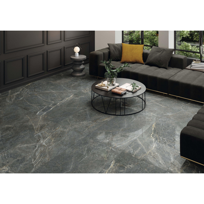 STN Ceramica Syrah Vloer- en wandtegel - 120x120cm - gerectificeerd - mat Zwart