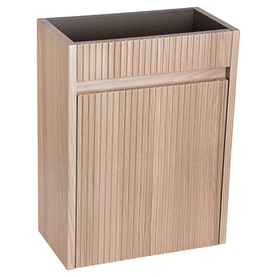 Differnz Hura L Fonteinkast - 40cm - links/rechts - rib - eiken