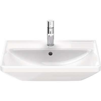 Duravit D-Neo wastafel 60x44x16.5cm 1 kraangat rechthoek Keramiek Wit