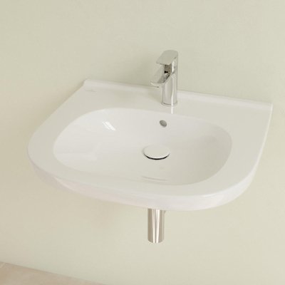 Villeroy & Boch O.novo Vita wastafel Vita met 1 kraangat met overloop 60x55cm wit