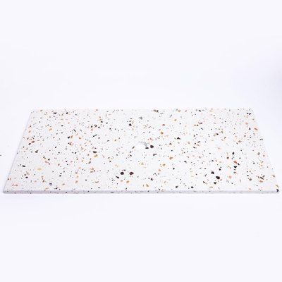 Adema Tops Topblad - 100.5x1.8x46cm - 1 afvoer - zonder kraangaten - Terrazzo