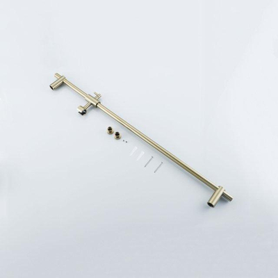 Fortifura Calvi douchekraan met glijstangset met staafhanddouche, gladde doucheslang Geborsteld Messing PVD (Goud)