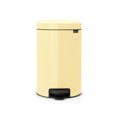 Brabantia NewIcon Pedaalemmer - 12 liter - kunststof binnenemmer - mellow yellow