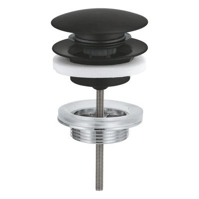 GROHE Waste Set - Ø63mm - push open - matte black