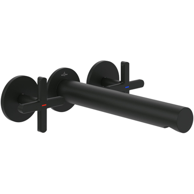 Villeroy & Boch Loop & Friends Driegats wastafelkraan - mat zwart