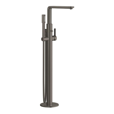 GROHE Lineare afbouwdeel v. vrijstaande badkraan vloermontage m. omstel m. sena handdouche en doucheslang 125cm brushed hard graphite