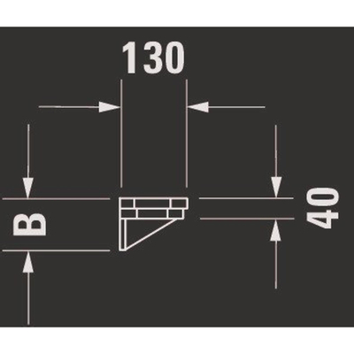 Duravit Serie 1930 Keramische Legger 650X40X130Mm Wit Glanzend