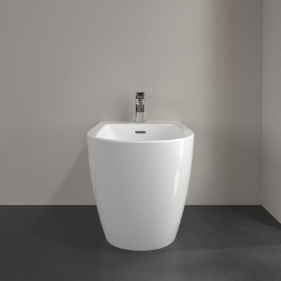 Villeroy & Boch Subway 3.0 staand bidet 37x59.5cm m. kraangat m. overloop wit alpin