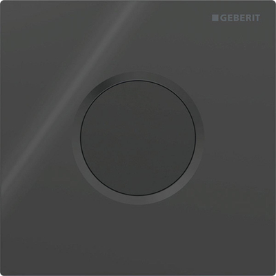 Geberit type 01 urinioir bedieningsplaat - batterij - rond - Gitzwart RAL 9005