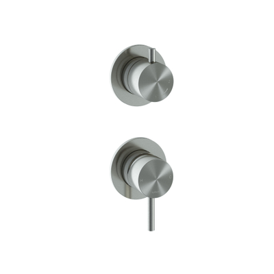 Hotbath Archie Inbouw mengkraan met 2-weg omstel IX RVS316