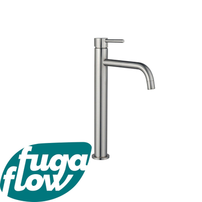 FugaFlow Eccelente Sobrado Badkamer Slim Wastafelkraan - 32.6cm - verhoogd - opbouw - RVS geborsteld PVD