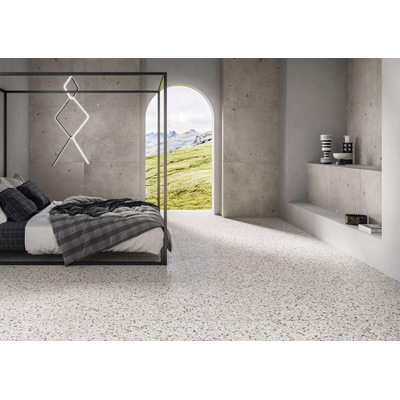 Vtwonen terrazzo Vloer- en wandtegel 60x60cm Gerectificeerd mat ice flakes