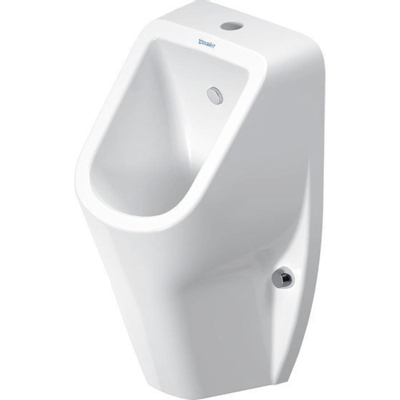 Duravit D-Code urinoir m. boveninlaat m. bevestiging m. vlieg z. spoelrand m. sproeikop en sifon wit