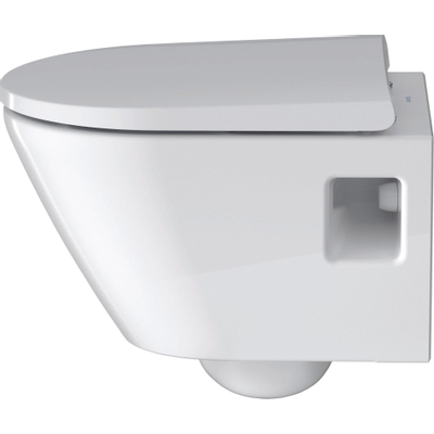 Duravit D-Neo wandtoilet met zitting 37x48x40cm Wit Hoogglans