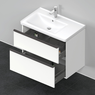 Duravit D-Neo wastafelonderkast 78.4x62.5x45.2cm 2 lades wit Mat