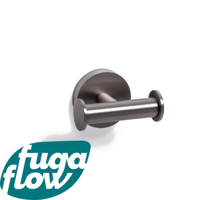 FugaFlow Efficiente Acces Handdoekhaak - dubbel - rond - RVS