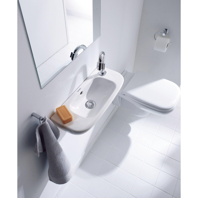 Duravit D Code fontein 50x22cm inclusief kraangat rechts wit