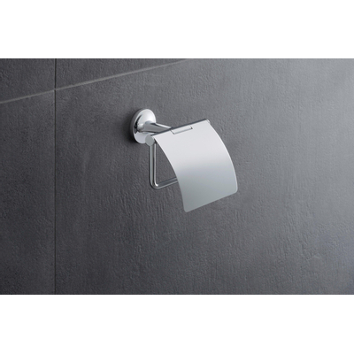 Duravit Starck T Toiletrolhouder - met klep - chroom