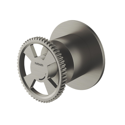 Hotbath Cobber @work afbouwdeel voor stopkraan koud geborsteld nikkel