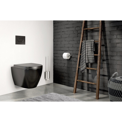 Zack Carvo toiletborstel 8,9x50,1x12,2cm Mat Gesatineerd RVS