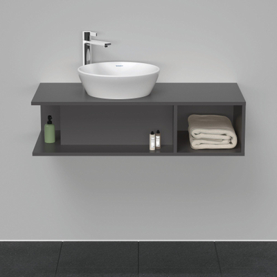 Duravit D-Neo wastafelonderkast 100x26x48cm Grafiet Mat