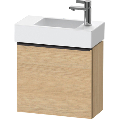 Duravit D-Neo wastafelonderkast 48.4x44x22.2cm Linksdraaiend 1 deur Natuur eiken Mat