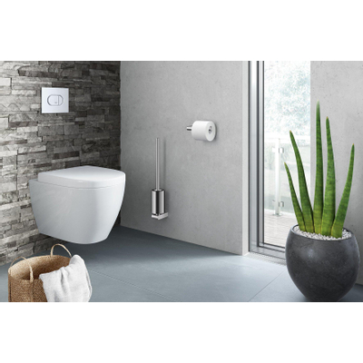 Zack Atore toiletborstel 8.9x52x11.9cm RVS Chroom Glans