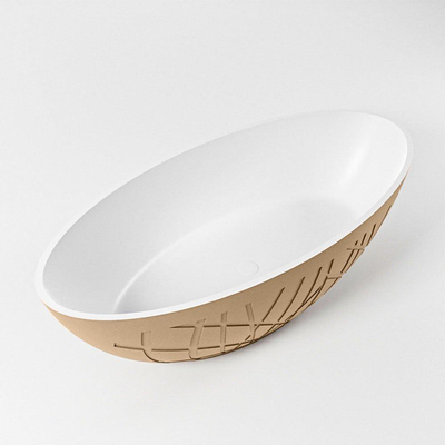 MONDIAZ HOLM Vrijstaand bad - 180x85cm - kleur Oro / Talc