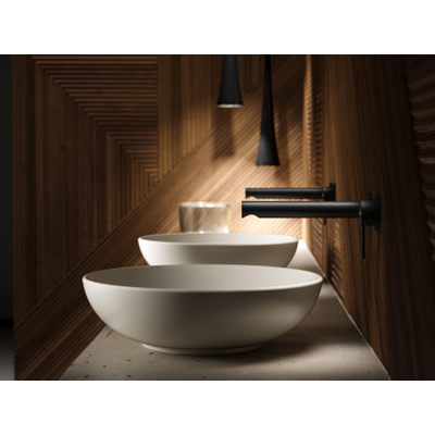 Villeroy & Boch Loop & friends opzetwastafel 42cm rond met overloop CeramicPlus almond