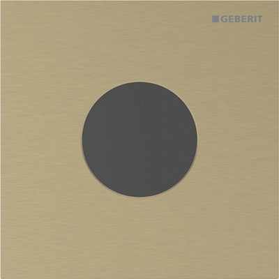 Geberit type 40 urinioir bedieningsplaat - 230V- rond - messing geb,easy- to-cl.