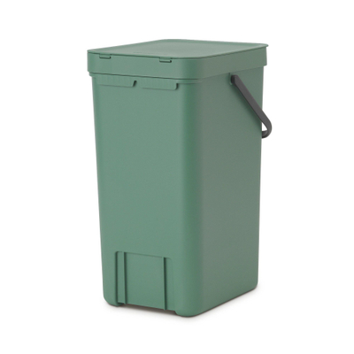 Brabantia Sort & Go Afvalemmer - 16 liter - hengsel - met beugel - fir green
