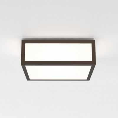 Astro Mashiko 200 Square Plafondlamp 20x20x7.85cm IP44 fitting E27 brons