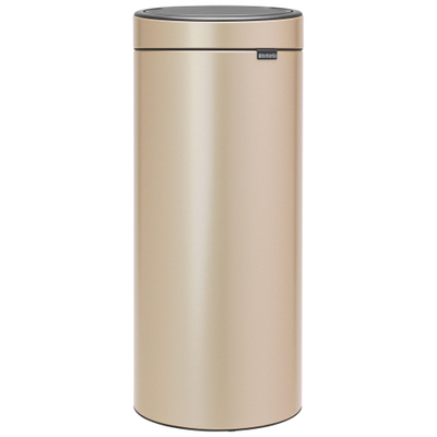 Brabantia Touch Bin Afvalemmer - 30 liter - kunststof binnenemmer - metallic gold